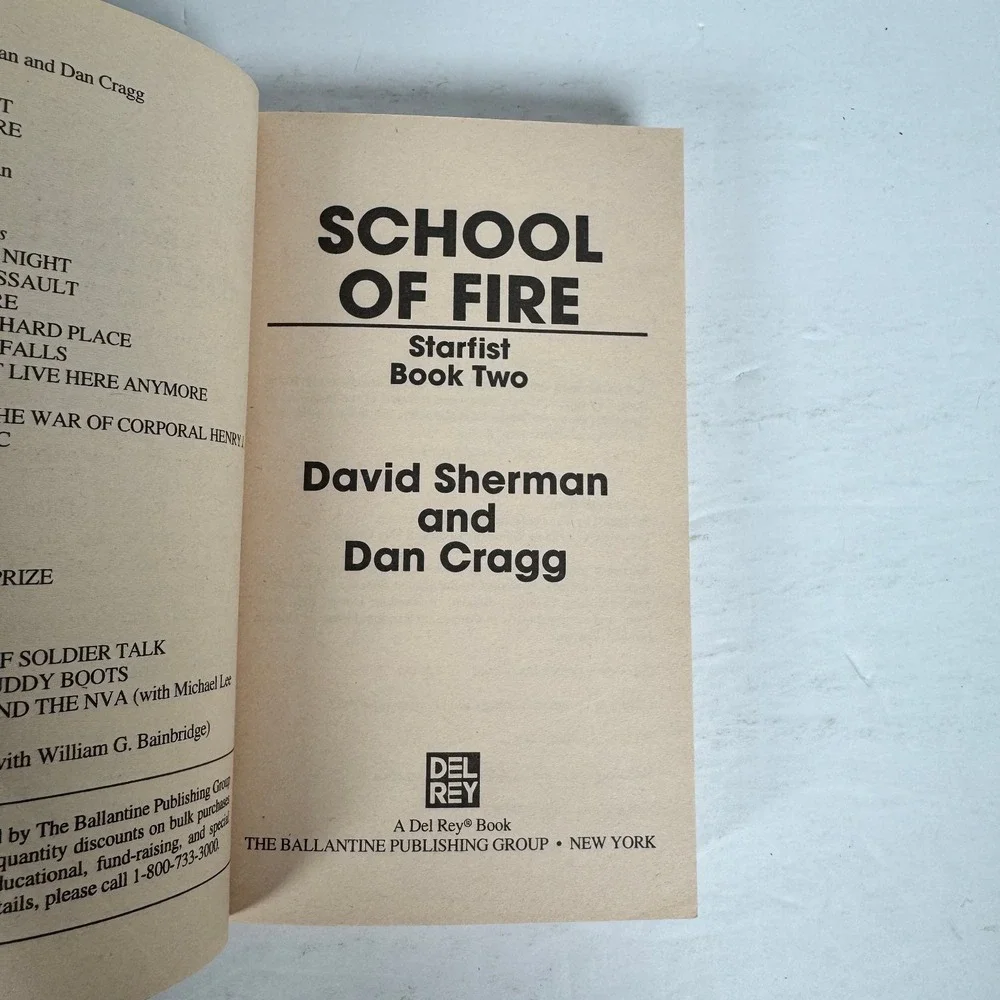 Starfist Books 2 3 6 Sherman & Cragg 1998-2001 First Edition Military Sci-Fi